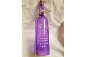 BATHTIME BAKERY Purple Niece light up bottle (batteries not included) approx 28x7.5cms