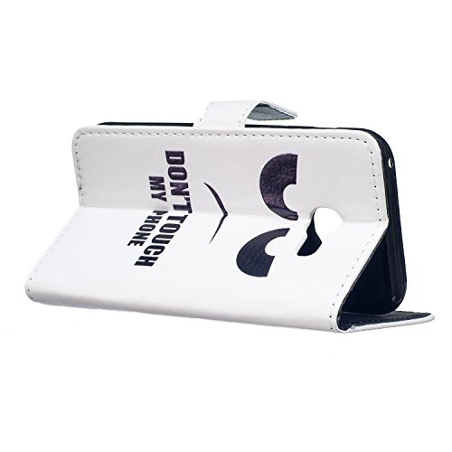 Galaxy A5 2017 Hülle,Samsung Galaxy A5 2017 Handycover,JAWSEU Niedlich Schwarz Auge Muster Pu Leder Wallet Brieftasche Cover Magnetverschluss Book Style Handyhülle Schutzhülle Ledertasche Case Cover Etui mit[Ständerfunktion] und [Kartenfächer] für Samsung Galaxy A5 2017+1xSchwarz Glitzer Bling Eingabestift-Schwarz Auge - 2