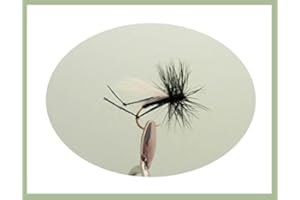TROUTFLIES UK Hawthorn Fishing Flies, 6 Pack Hawthorn dry fly, Choice of sizes, Fly Fishing