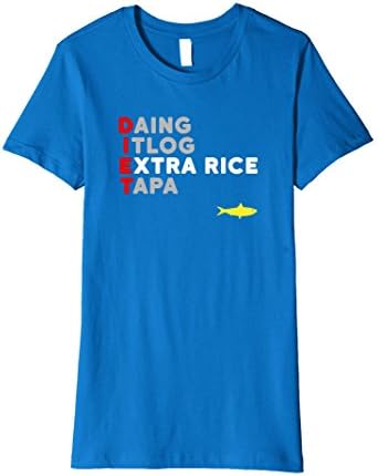 Women's DIET Filipino T-Shirt - Funny Filipino Shirt Medium Royal Blue