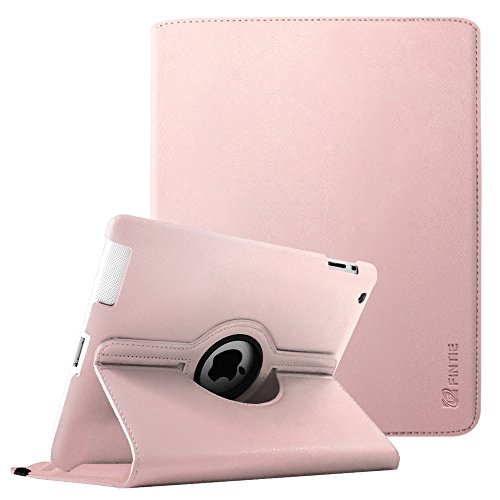 Fintie iPad 2/iPad 3/iPad 4 Hülle - 360 Grad rotierende Schutzhülle mit Standfunktion Smart Cover Case Tasche Etui mit Auto Schlaf / Wach Funktion für Apple iPad 2,iPad 3 & iPad 4th Generation mit Retina Display, Roségold