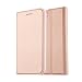 Produktbild Nouske iPhone 6 Plus / 6S Plus 5.5 Zoll Stand Hülle Etui with Karte Halterung Leder Wallet Klapphülle Flip Book Case TPU Cover Bumper Tasche Ultra Slim,Rose Gold