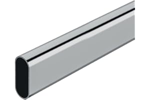 STOR PLANET 68284 Barra Armario Ovalado Cromado 100CM Marca, Multicolor