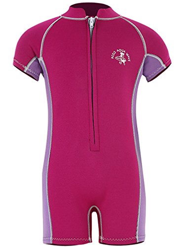 Aquawave Baby Toddler First Wetsuit (S, Raspberry-Lilac)