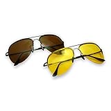 HC-Handel 936036 Brillen-Set "Tag und Nacht" 2er Set gelb