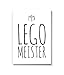 Produktbild Wandbild “ Lego Meister “ DIN A4. Wohndekoration von MARELLE. Kunstdruck, Poster, Bild, Wall Art, Druck, Print, Spruch / Statement / Typografie, Dekoration, Geschenk, Kinderzimmer, Einrichtung, Wandgestaltung, A42327