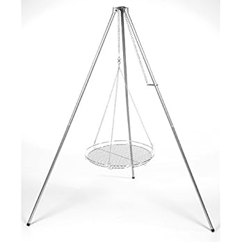 Dreibein Mit 50 Cm Grillrost Verchromt