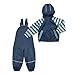 BORNINO L'ensemble veste de pluie et salopette de pluie tenue de pluie bébé, taille 86/92, bleu