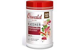 EBANEY Oswald Bouillon de bœuf spécial (à la manière suisse), 1 kg - Pâte concentrée de bouillon de viande, arôme fort de bœuf, pour affiner le riz, les plats, les pommes de terre