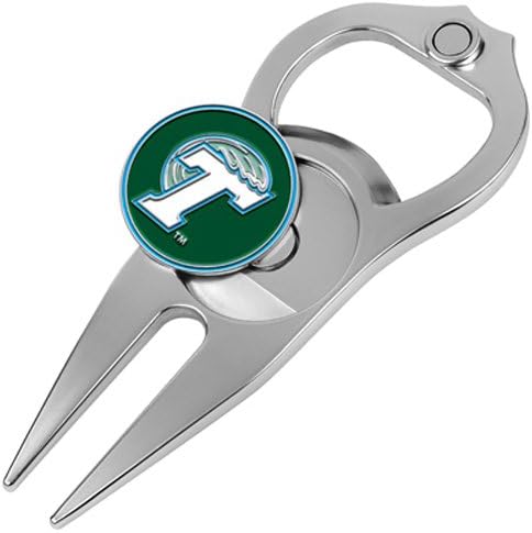 Hat Trick Openers 5-in-1 Divot Tool, Tulane Green Wave