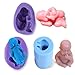 Produktbild 3er Baby Kinder Geburt Form Silikonform Ausstechformen Ausstecher Tortendeko Marzipan Fondant Seife Form