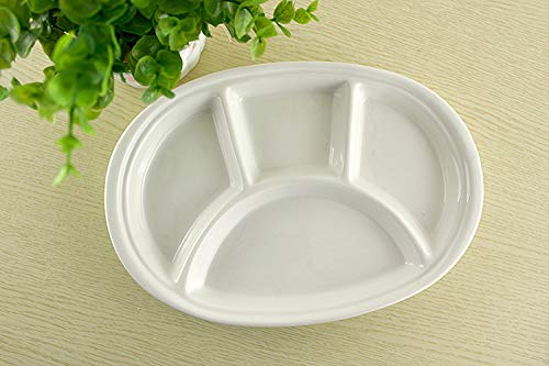 Andre Kitchen 10/PCS Korean Creative White Ceramics Breakfast Divided Dishes Four Dishes