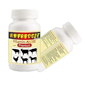 Anfotal Nutritions Anfaboost AD3E Premium Multivitamin for Cow, Buffalo, Camel, Horse, Calf & Heifer, Goat & Sheep Animal Feed Supplements 1 Liter