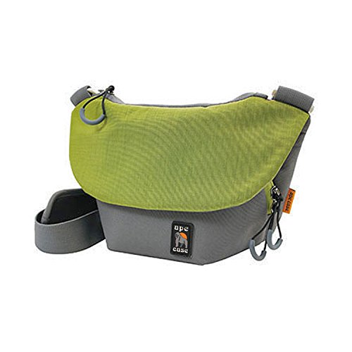 Ape CaseMessenger bag, Small, Green, Camera insert included, for mirrorless camera, for compact camera and accessories, Shoulder strap included, Phone compartment included (AC560T)