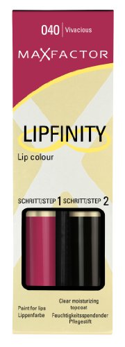 MAX FACTOR LIPFINITY LIPSTICKCOL 040  VIVACIOUS
