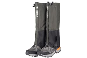 Hixingo Polainas Impermeables Senderismo Trekking Ligera Polainas De Nieve para Piernas a Prueba de Viento Nieve Lluvia para Montaña Caza Esquí Escalada