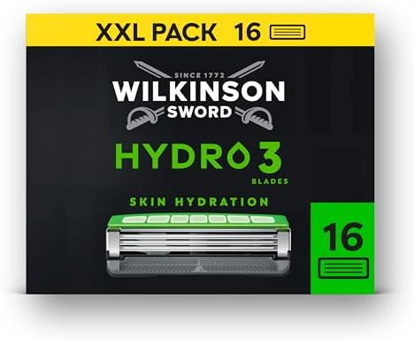 Wilkinson Sword Hydro 3, rasoio uomo, formato XXL da 16 ricariche