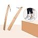 Produktbild TAOtTAO 38cm langlebiger langer Griff Schuhlöffel Horn Hornheber Behinderungshilfe flexibler Stick massivholz-schuhlöffel, alte menschen tragen schuhe lange henkel henkelschuhe schuhe