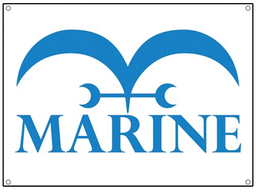 One Piece Marines Flag