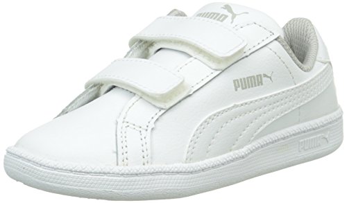 Puma Unisex Kids' Smash Fun L V Low-Top Sneakers, Blanc (White), 9 Child UK