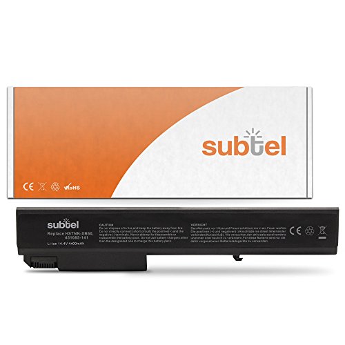 subtel® Qualitäts Akku (4400mAh) für HP EliteBook 8530p / 8530w / 8540p / 8540w / 8730w / 8740w HSTNN-LB60 (14.8V)* Notebookakku Laptopakku Ersatzakku Batterie