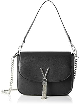 Valentino by Mario Valentino Damen Divina Schultertasche, Schwarz (Nero), 8x17x23 cm