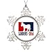 Produktbild prz0vprz0v Best Friend Snowflake Ornaments Democrat Sanders Xmas Tree Snowflake Ornaments Political Sanders 2016 Sports Pro, 3 Inch Metal Ornament