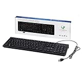 107 extra flache Tasten (Standard Größe inkl. Nummer-Block), Hot-Tasten (Internet, E-Mail, Taschenrechner, Mein PC, Windows)