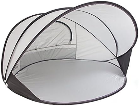 Aoyina Lightweight Beach Tent Sun Shade 2-3 People Fully Automatic Outdoor Quick-Folding Fishing Double Person Tents Silver
