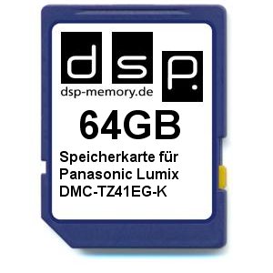 DSP Memory Z-4051557389571 64GB Speicherkarte für Panasonic Lumix DMC-TZ41EG-K