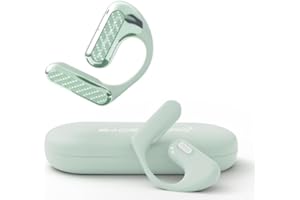 BADENBURG EarStereo 01 Open Ear Kabellose Kopfhörer, Bluetooth Earbuds, 60h Spielzeit, 15.4mm Bio-Fiber Treibern mit SoundPlus Algorithmus, ENC Rauschunterdrückung, Büro/Fitness/Freizeit(Grün)