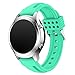 Produktbild Sansee Fashion New Sports Silikon Armband Strap Band für Samsung Gear S3 Classic - (Samsung Gear S3 Classic Doppel-Pit Silikon-Armband) (Mint Green)