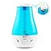 Produktbild 3L Hohe Kapazität für verdoppeln die Menge von Düsen Nebel Luftbefeuchter Maschine Aromatherapie, Unelvent Luftbefeuchter, LED-Schlummerlicht, Chemische Automatische Abschaltung
