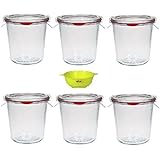 Mini Einmachgläser mit "Gold-Deckel" 8 Gläser 6eckig 47ml