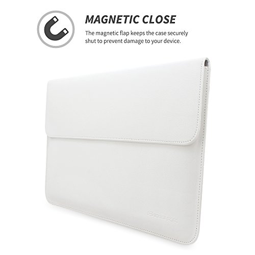 TheSnugg B00FJUQLRC 13Zoll Ärmelhülle Weiß Notebooktasche – Notebooktaschen (33 cm (13 Zoll), Ärmelhülle, Weiß, Baumwolle, Polyurethan, Einfarbig, Nubuck fibre) - 5