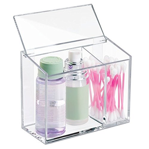mDesign AFFIXX Kosmetik Organizer – praktische, selbstklebende Aufbewahrungsbox für Kosmetikartikel wie Lippenstift und Co – Schminkaufbewahrung leicht gemacht ¬im Dreier-Set - 2