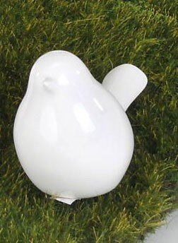 Formano Deko modern Vogel schlicht Dekovogel Figur Vögel weiß glasiert Porzellan Dekoration Geschenkidee Frühling Sommer 706058