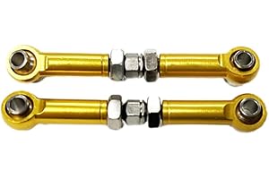 tieedhfu Lenkgestänge aus Aluminiumlegierung für 1/14 MJX 14209 14210 Hochleistungs Lenkgestänge für Hyper Go 14210, Gelb