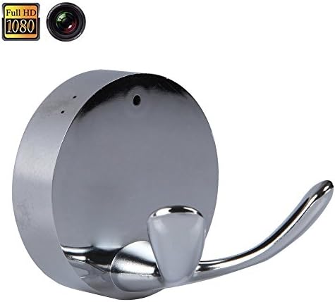 HD 1080p Spy Camera Motion Detection Camcorder Dressing Room Hook, Prweyn® 16GB Spy Cameras 8.0 Million HD CMOS 1920×1080 Mini Motion Detection Spy Camera HD Video Room Hook Video