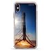 Produktbild Luxendary Air Series Schutzhülle für iPhone XS/X (5,8 Zoll / 14,7 cm), Silikon, 3D-Druck-Design, Luftpolster-Kissen-Stoßdämpfer, SpaceX Falcon 9 Rakete, Landung auf dem Ozean, farblos