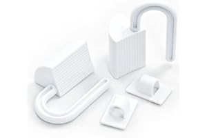 N\A Set di 2 protezioni a cerniera protettiva per le dita del bambino, in plastica, per le dita delle porte e delle finestre, protezione di sicurezza per le dita dei bambini