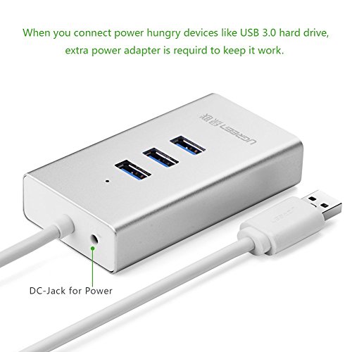 USB 3,0 Hub UGREEN Superspeed USB 3.0 Hub 3 Port mit SD/TF kartenleser mit Aluminium-Gehäuse - 6
