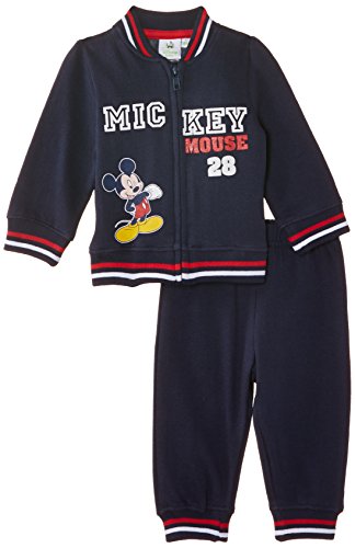 Disney Baby Boys' Mickey Mouse Long Sleeve Tracksuit, Dress Blue, 6 Months