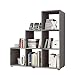 Produktbild REGAL STUFENREGAL RAUMTEILER BÜCHERREGAL SPLIT ANTHRAZIT