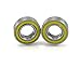 2pcs. 3/16x3/8x1/8" Precision Ball Bearings Chrome Steel ABEC 3 YE Rubber Seals RS.1342.00