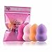 Powder Puff Sponge, Transer® 4pcs Pro Women Beauty Flawless Makeup Toiletries Blender Foundation Puff Multi Shape Sponges for Girls Cosmetics (Colorful)