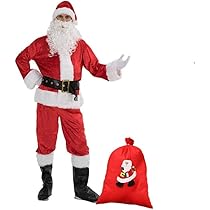 CIRULLI Costume Pere Noel Ensemble,Déguisement Père Noël