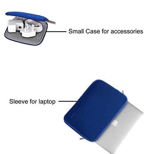 MOSISO Wasserresistente Lycra Hülsen Beutel Abdeckung nur für neues MacBook 12 Zoll mit Retina Display mit einem kleinen Fall, Königsblau - 2