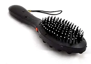 k.k.f Megneic Vibra Pluse Head Massager Hairbrush with Double Speed in Treatment, hair massager, head massage tool, head massager vibration, head massager tool, head massager machine (Black)