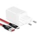 Produktbild TITACUTE Dash Ladegerät OnePlus 6T, OnePlus Dash Charger 5V 4A Fast Charge Netzteil mit Typ C Kabel 6.6FT Schnelllade Adapter für OnePlus Bullets Wireless 6 5T 5 3T 3, Vooc Ladegerät für Oppo Find X